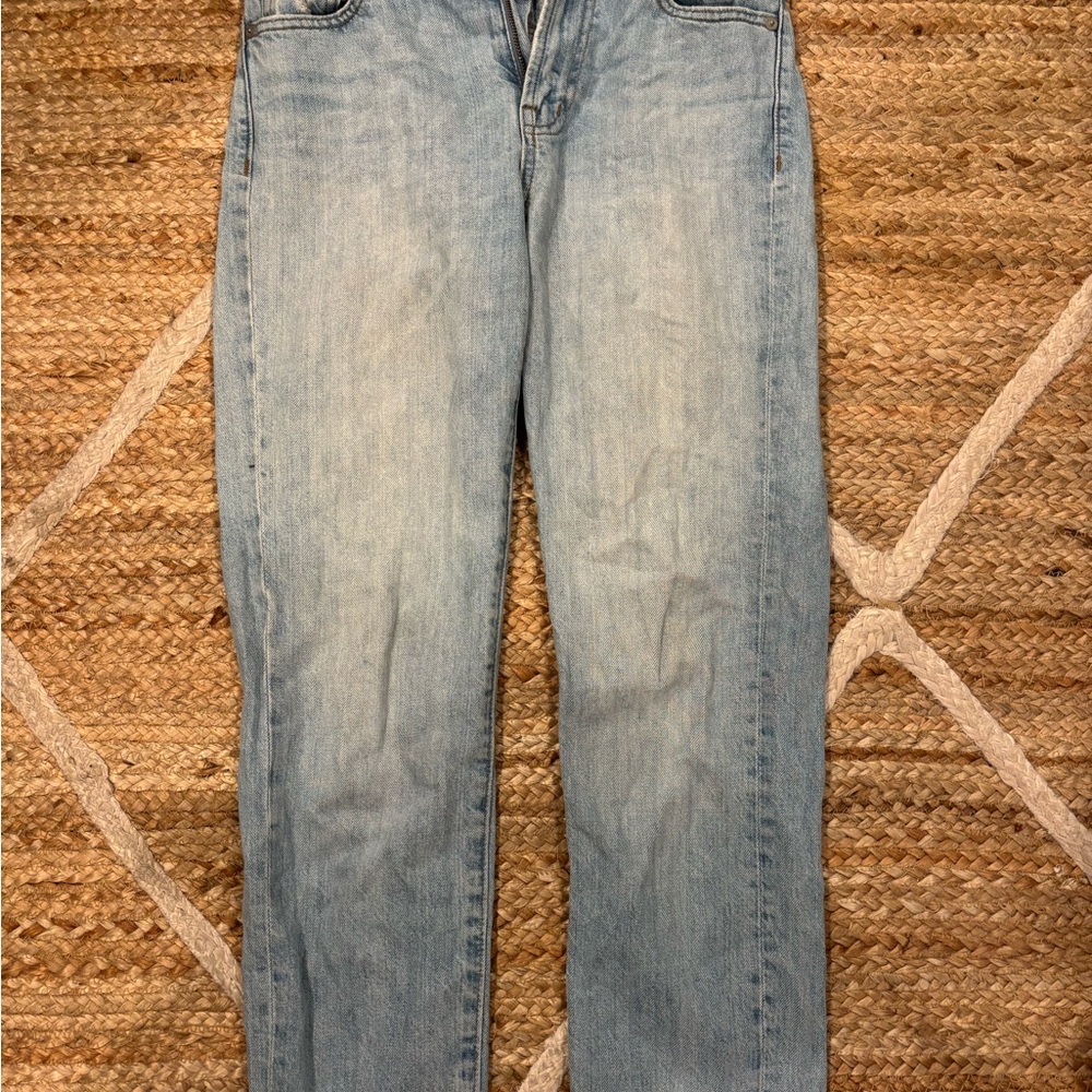 Madewell Straight Leg Jeans - Light Blue